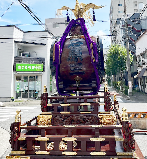 令和7年牛嶋祭礼 曳太鼓　朱引